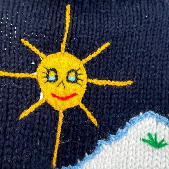 Vintage Fairy Tales on Parade 1989 Cardigan Sweater Ole Mac Donalds Farm Toddler - Picture 7 of 9